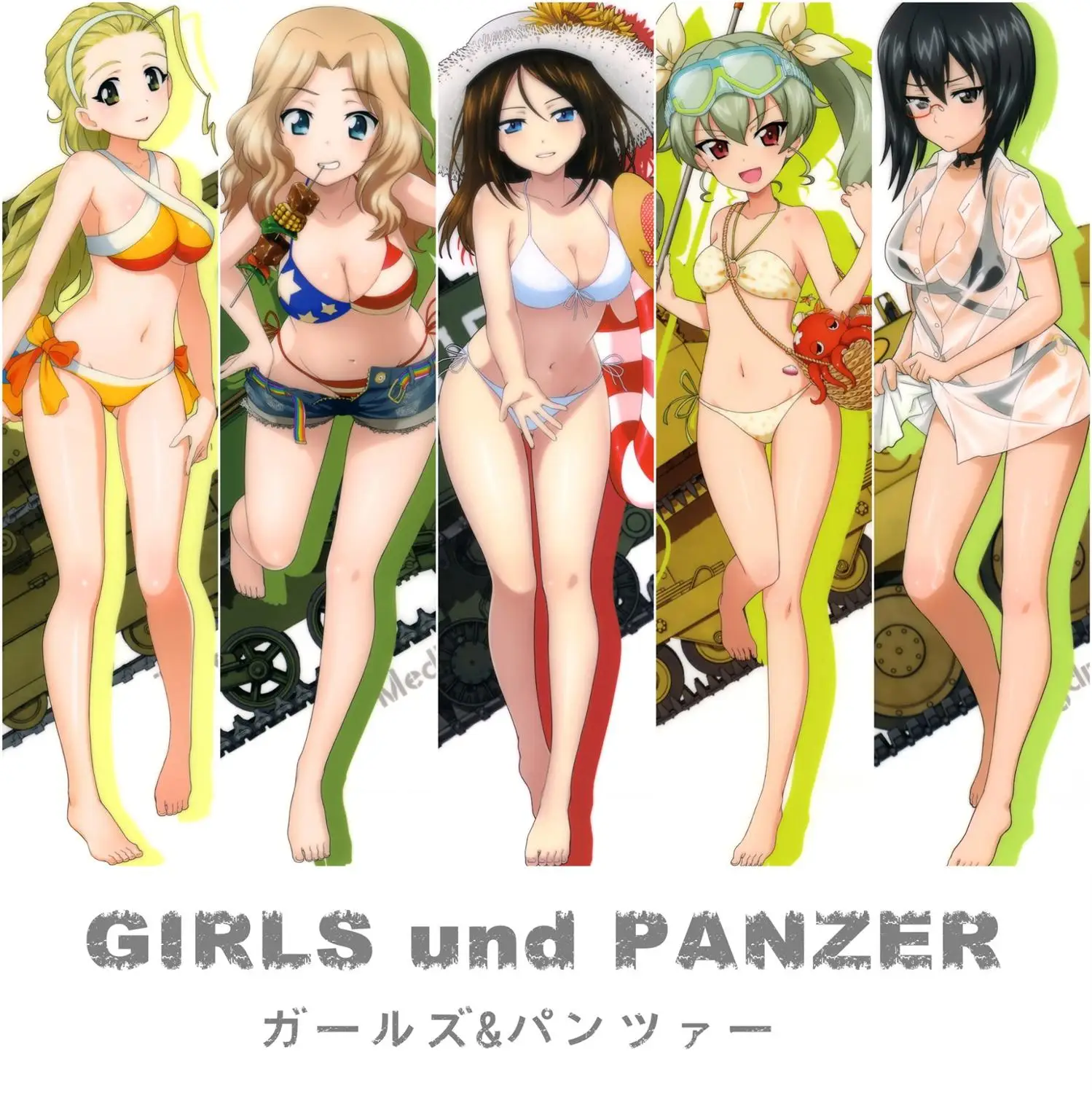 Сексуальные Лолиты LUCCKATI GIRLS und PANZER Series бикини купальник с камелиями мультяшный