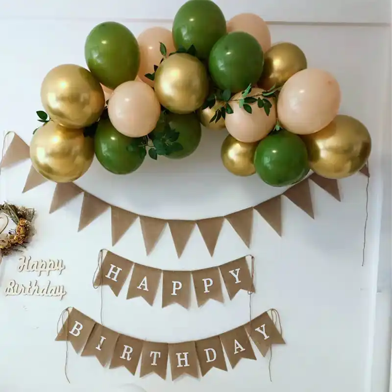 Ins Coreen Populaire Fete D Anniversaire Decoration Reseau Rouge 18 Ans Venue De L Age Ceremonie Retro Vert Couleur Ballon Aliexpress