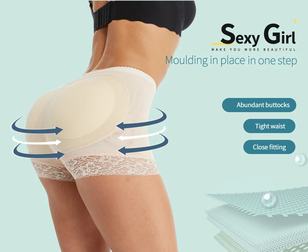 Butt Lifter fake buttock Slimming Panties Padded Hip Fake Butt Buttocks Lift Women Shaping Panties Butt Enhancer Control panties low back shapewear