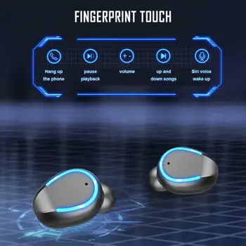 

F9 TWS True Wireless Headset Bluetooth 5.0 Touch Battery Digital Display Sport In-Ear for all mobile phones