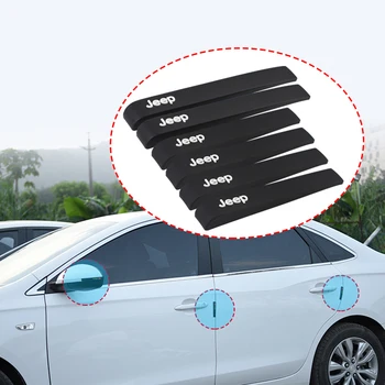

Car Door Rearview Mirror Anti-collision Bars Protector Stickers For Jeep Cherokee Compass Patriot Renegade Rubicon Wrangler