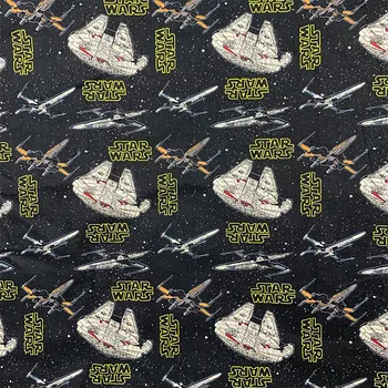 

Good Width Star Aircraft 110cm 100%Cotton Fabric War Aircraft Print Cotton Fabric Patchwork Sewing Material Diy Clothing Shirt