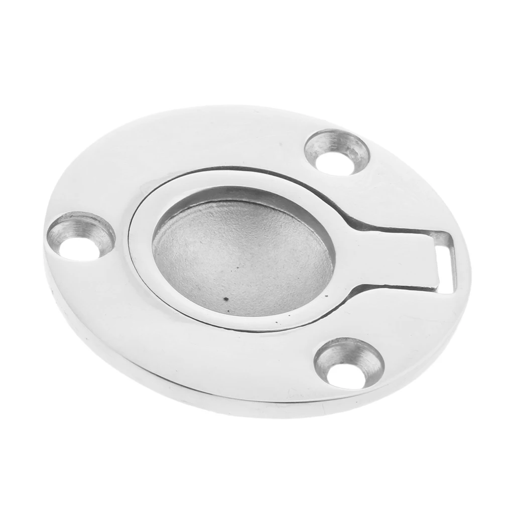 Boat Marine Yacht Universal 316 Stainless Steel Flush Lift Ring / Hatch Pull Handle 50mm 2''