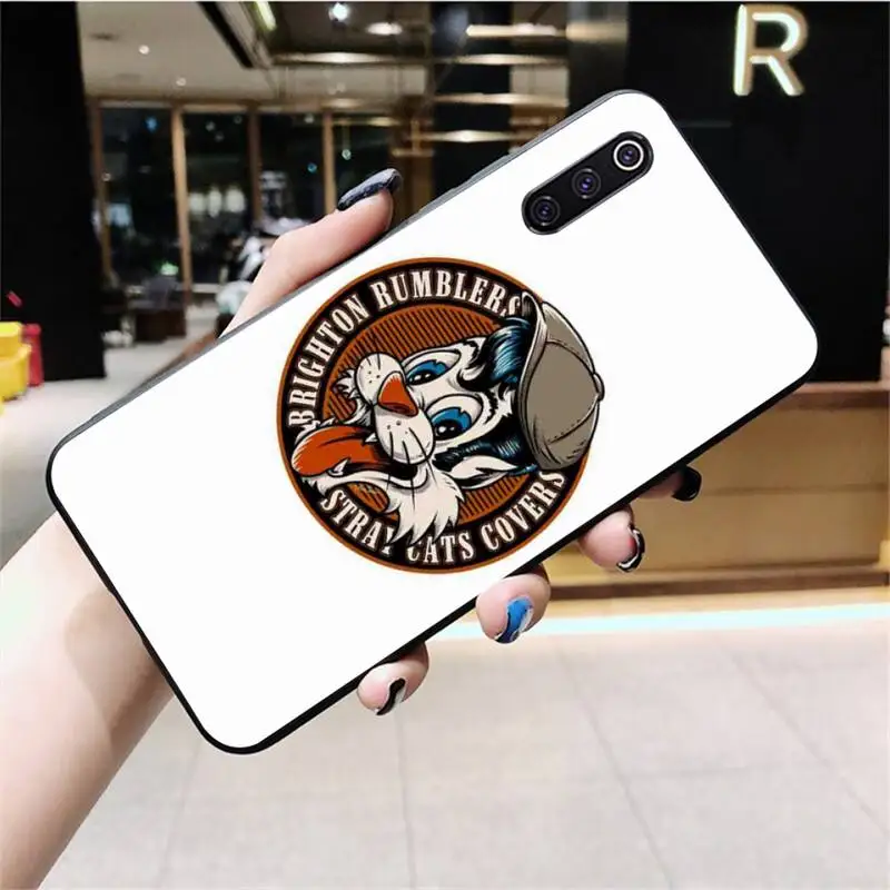 Stray Cats Rockabilly Slim DIY Printing Phone Case cover Shell for Xiaomi Mi10 10Pro 10 lite Mi9 9SE 8SE Pocophone F1 Mi8 Lite xiaomi leather case