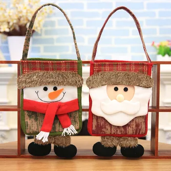 

Christmas Stockings Gift Bag Xmas Hanging Ornament Cartoon Decorations Christmas Sacks Candy Holders Home Party Kids Gift#G30