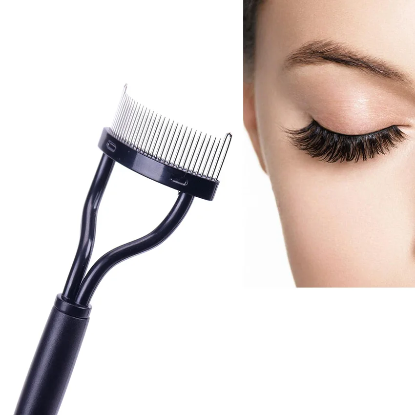 

1PC Eyelash Comb Makeup Lash Separator Brush Metal Eyelash Brush Comb Mascara Curl Beauty Makeup Cosmetic Tool