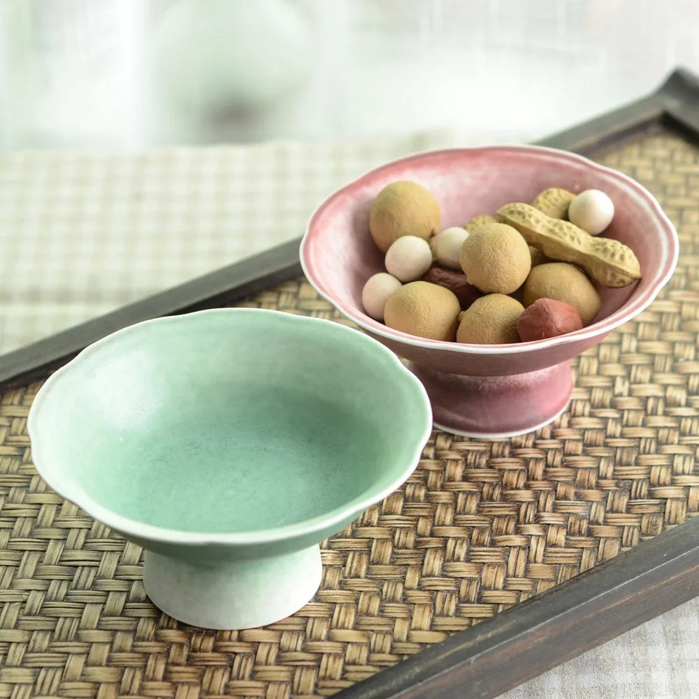 

Jindezhen Originality Refreshments Disc Household Japanese Do Compote High Foot Fruits Dish Tea Table Goods Of Furniture For