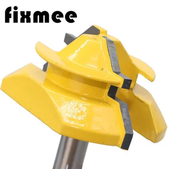 

1PC 8mm Shank Woodworking Tenon Milling Cutter Tool Drilling Milling For Wood Carbide Alloy 45 Degree Lock Miter Router Bit