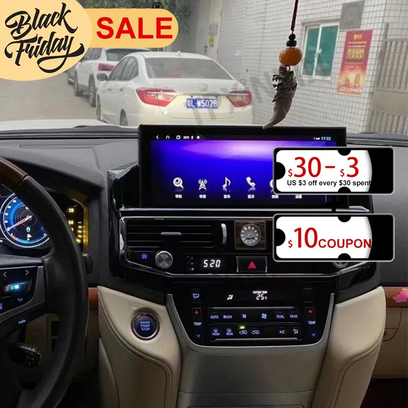

12.3-inch For Toyota Land Cruiser 2008 2009 2010-2021 Multimedia DVD Player Car Radio Stereo Receiver GPS Navi carplay