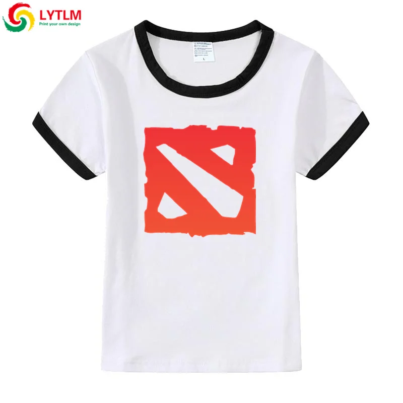 LYTLM Dota/2 футболки Летние Стильные Свободные Детские футболки с короткими рукавами для девочек футболки для маленьких мальчиков винтажная детская футболка