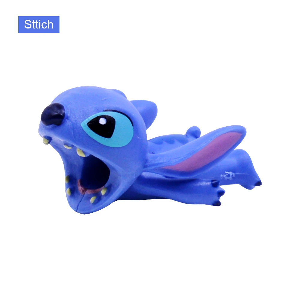 Cute Animal Cable Bite Protector For Iphone Stitch Dog Hulk Anime Cartoon Funny Cable Biter Phone Holder Buddies Accessories - Цвет: Sttich