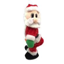 Рождественский подарок, танцевальная электрическая музыкальная игрушка Санта-Клаус, кукла Twerking, пение, Рождественское украшение для дома, подарки для детей