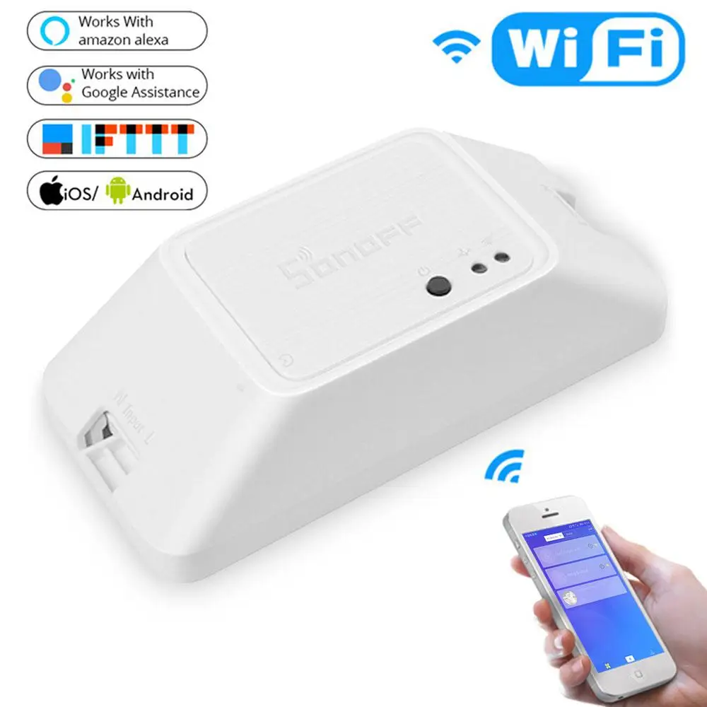 

DIY WiFi Smart Light Switch Universal Breaker Timer Smart Life APP Wireless Remote Control Work With Amazon Alexa Google Home