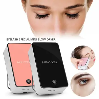

Solid Color Mini Fan Eyelash Extension Dryer Glue Drying Air Conditioning Blower
