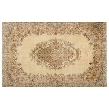 

Handmade Beige Vintage English English Area Rug 164x268 Cm-5'5''X8'10''