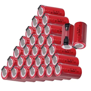 

high quality 30 pieces battery SC batteries for power tools 1.2v nicd 1500mah COLOR RANDOM