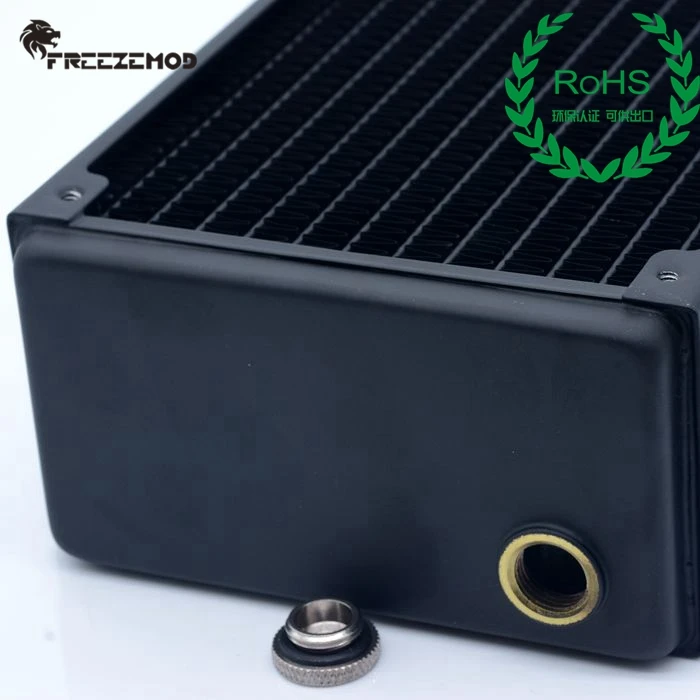 FREEZEMOD computer pc water cooler copper radiator 3 layers 65MM thick