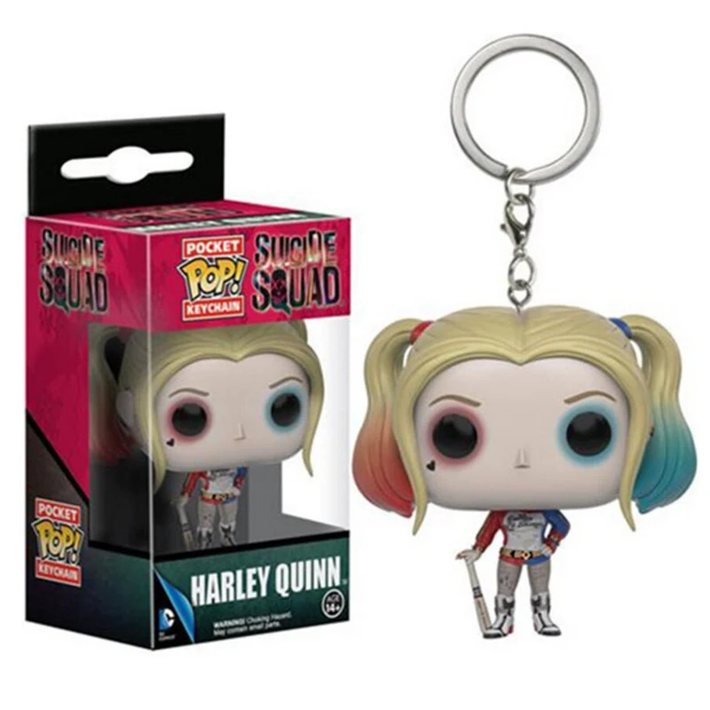 Светло-серый FUNKO POP Карманный Брелок для ключей POP Super Heros странные вещи Оригинальные фигурки коллекция детские игрушки рождественские подарки - Цвет: Светло-серый