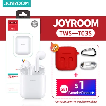 

Joyroom T03S Bluetooth Earphone TWS Stereo Sport Earbud True Wireless Earphones In-ear Headsets With Mic For All Smart Phone