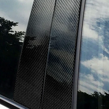 

Wear-resisting Carbon Fiber Car Stickers Window B Pillar Trim Styling Stickers Exterior Accessories for BMW 3 Series E46 99-04