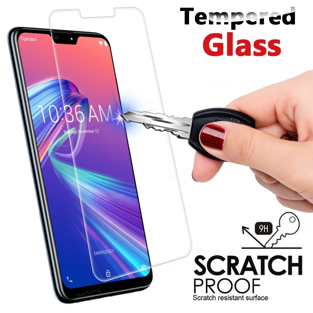 

9H Tempered Glass For ASUS Zenfone Max Pro M1 M2 ZB601KL ZB602KL ZB631KL ZB633KL ZB555KL Transparent Screen Protector