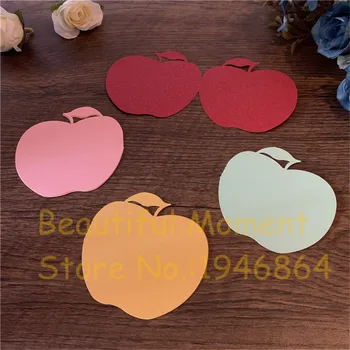 

50pcs Cartoon Fruit Design Greeting Card Mini Postcard Folded Birthday Wish Card Set Stationary Message Note Letter Paper Card