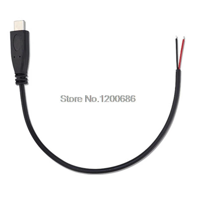 YPE-C Мужской кабель Pigtail 0,3 м tpc USB Female Jack 4 провода питания Pigtail кабель шнур DIY
