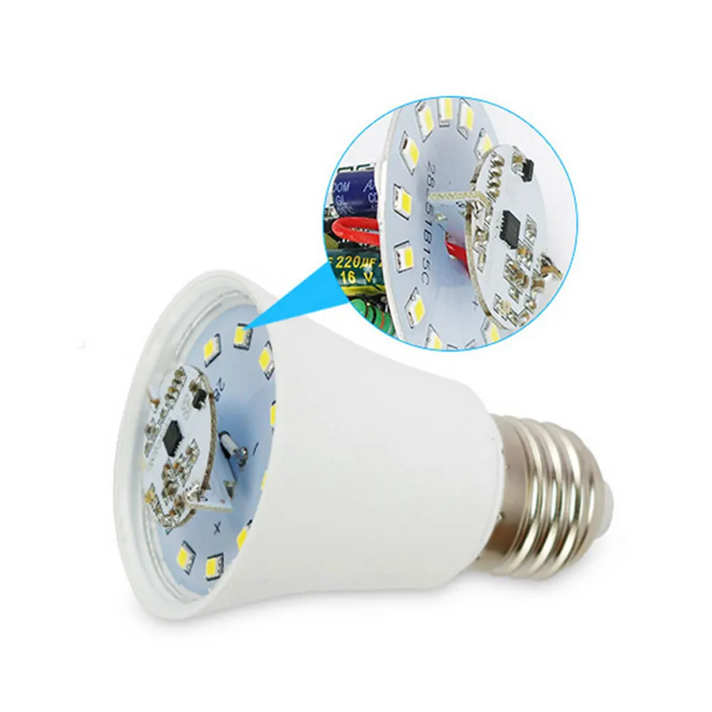Умный 15W E27 AC 85-265V 360 градусов датчик движения светодиодный 2835SMD лампа