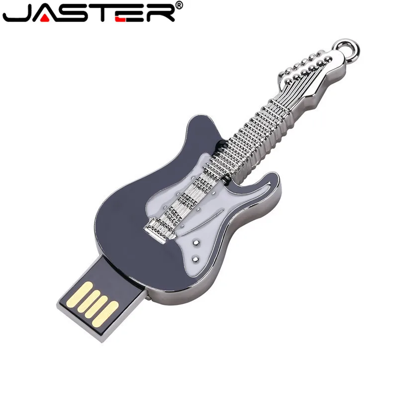 Металлический usb флеш накопитель JASTER в виде гитары музыкальной флешка 4 ГБ 8 16 32 64