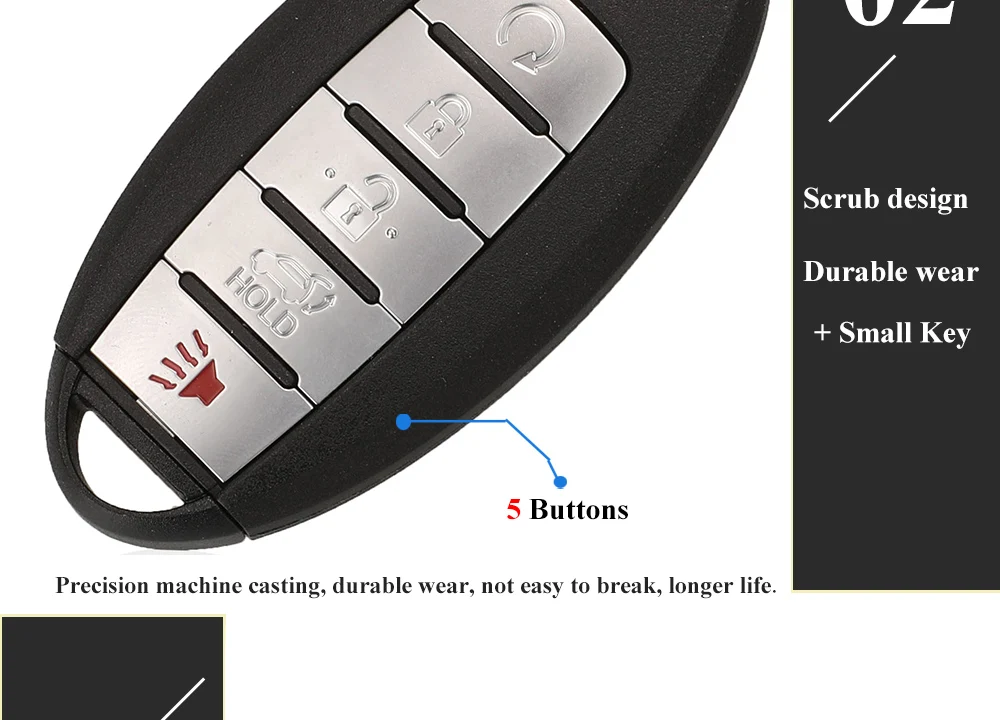 Keyforkess Smart Card 2 3 4 Tasto Chiave a Distanza Caso di Borsette per Nissan Sunny Altima Maxima Murano Versa Teana Sentra rogue - H0d5715dc22e245e2b3663449dacdbb4dL