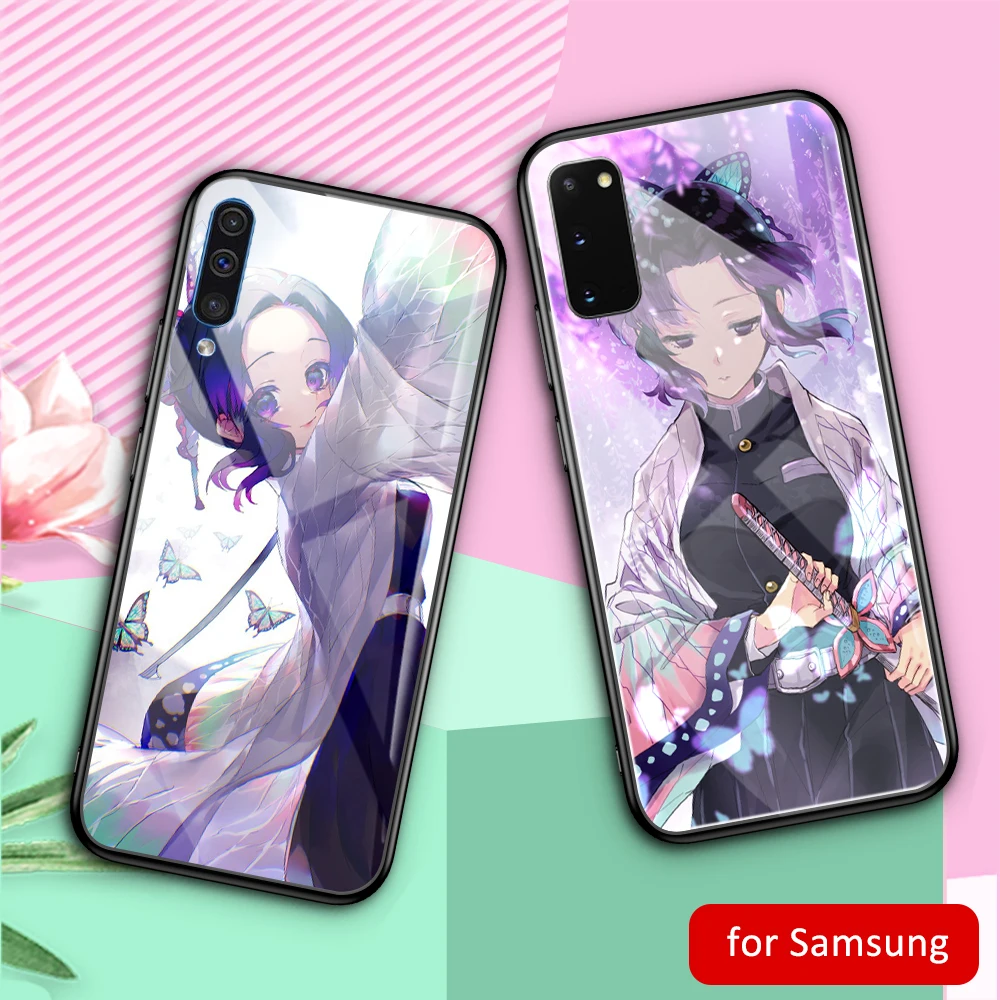 Стеклянная задняя крышка Kimetsu no Yaiba для Samsung S20 Plus чехол Galaxy Ultra A20 A50 A70 A7 A8 2018 |