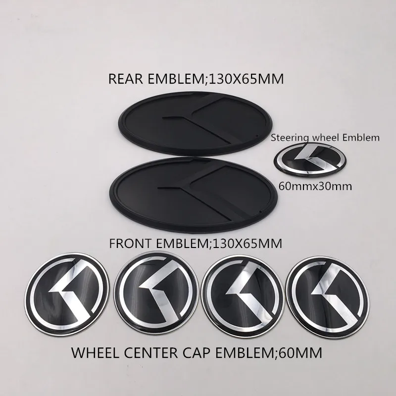 Emblema preto do chifre do tampão da roda do tronco da capa do logotipo do vôo da fibra de carbono k para kia 2014 2017 forte koup/k3 koup/cerato koup|Adesivos para carro| -