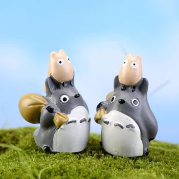 

Tonari Mini Totoro Japan Anime Cartoon Model 3cm Small Statue Figurine Crafts Figure Ornament Miniatures DIY Decoration