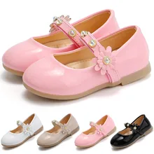 Детские туфли для принцессы для девочек; детские сандалии с цветами для маленьких девочек; детская повседневная кожаная обувь;# BL2