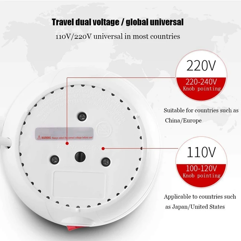 Travel Foldable Electric Kettle - Fast Water Boiling - Food Grade Silicone - Small, Collapsible, Portable - Boil Dry Protection