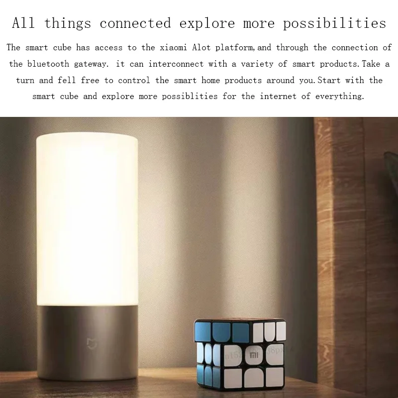 XIAOMI Bluetooth магический куб Смарт шлюз связь 3x3x3 квадратный Магнитный куб головоломка научное образование игрушка подарок