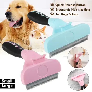 

S/L Automatic Pet Hair Shedding Comb Dog Hair Remover Pet Grooming Tools Hair Removal Brush Trimmer For Dogs Cats
