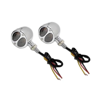 

Pair Motorcycle LED Turn Signal Lamp Brake Running Indicator Light