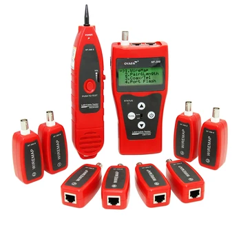 

NOYAFA NF-388R LCD Cable Tester Lan Tester wiremap for network cables with 8 remotes Wire Check
