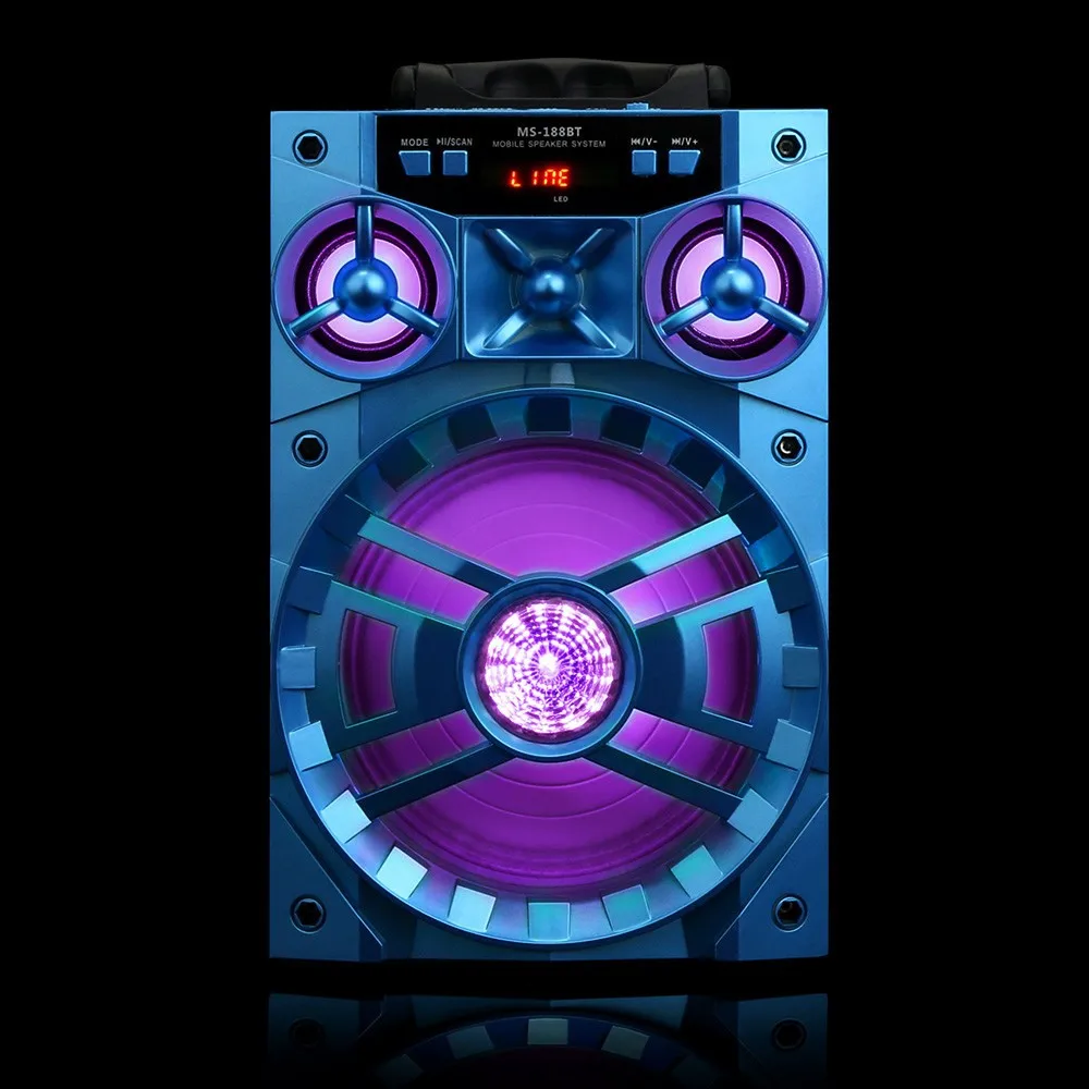 Bluetooth динамик s Открытый Bluetooth беспроводной портативный динамик супер бас с USB/TF/AUX/FM радио zz6