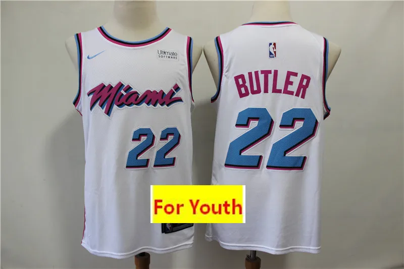 Женский Молодежный детский бейсбольный мяч Майями Dwyane Wade Jimmy Butler трикотажные изделия