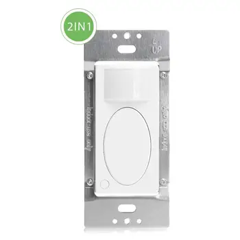 

Sensky AUTO 2 in 1 Occupancy Vacancy Wall Mount Motion Sensor Switch PIR Infrared Light Switch with Time Delay 15s~30mins