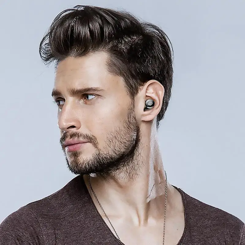 V11 TWS Bluetooth 5,0 мини музыкальная гарнитура беспроводной IP67 водонепроницаемый спортивный наушник с 4000 мАч СВЕТОДИОДНЫЙ Дисплей Чехол для зарядки