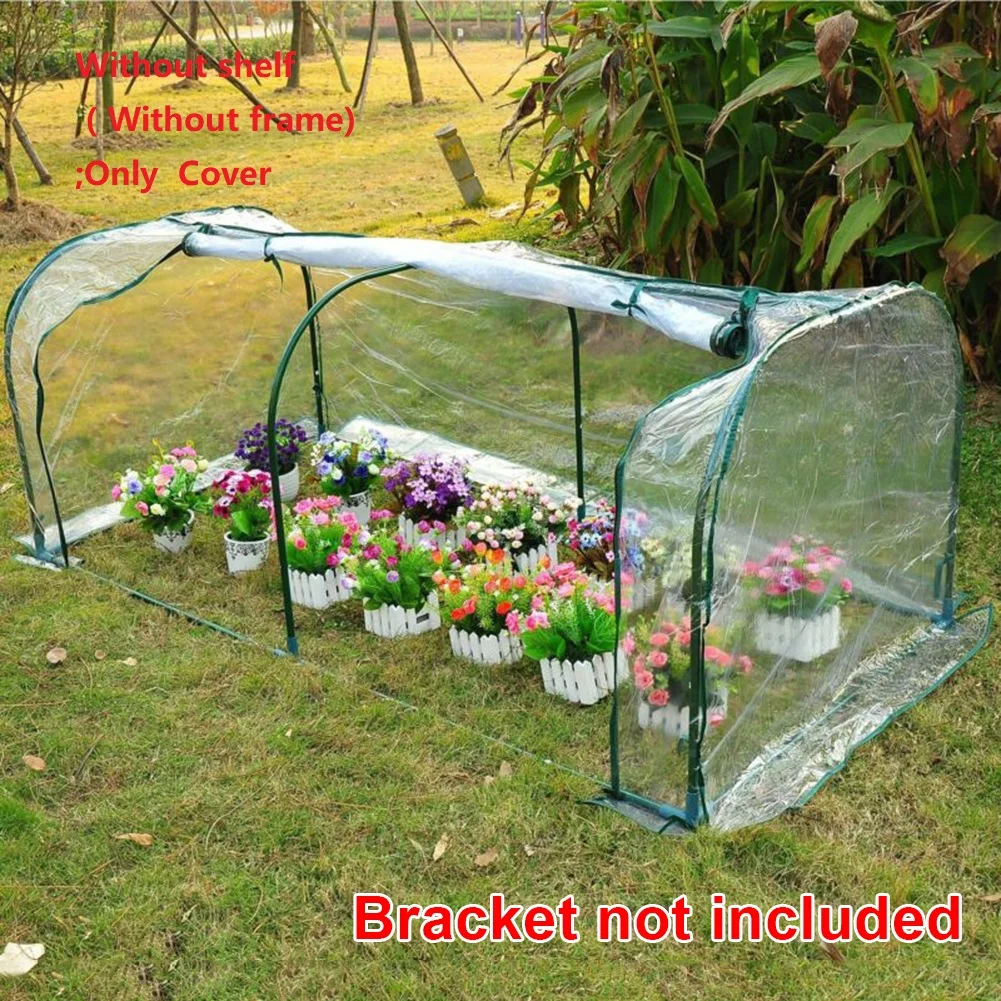 128X60X58CM Greenhouse Cover Transparent PVC Tunnel Greenhouse Plant