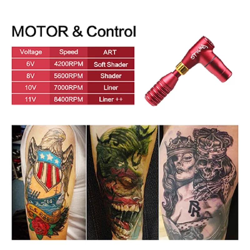 Татуировка Горячая роторная татуировка машина пистолет ястреб профессиональная татуировка машина разъем пост. Тока подключен слайент для тату художников M684