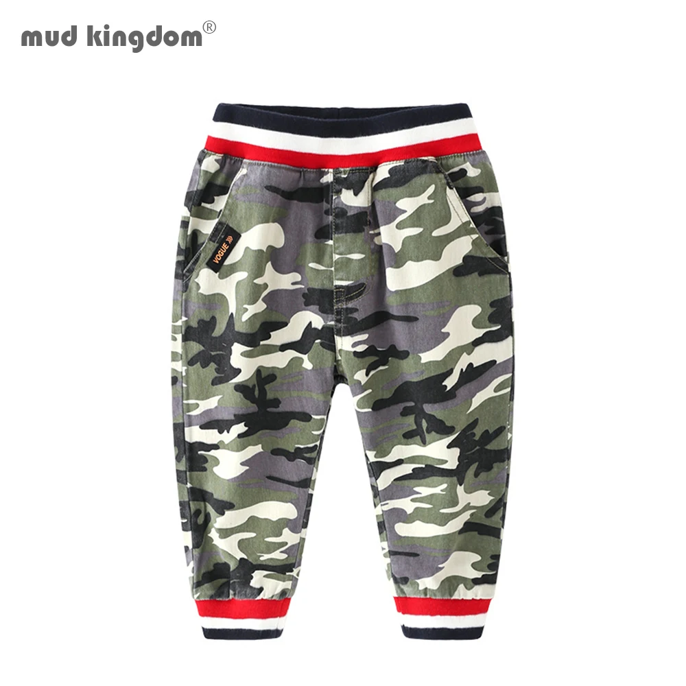 

Mudkingdom Boys Cargo Pants Camouflage Jogger Causal Elastic Waist Trousers