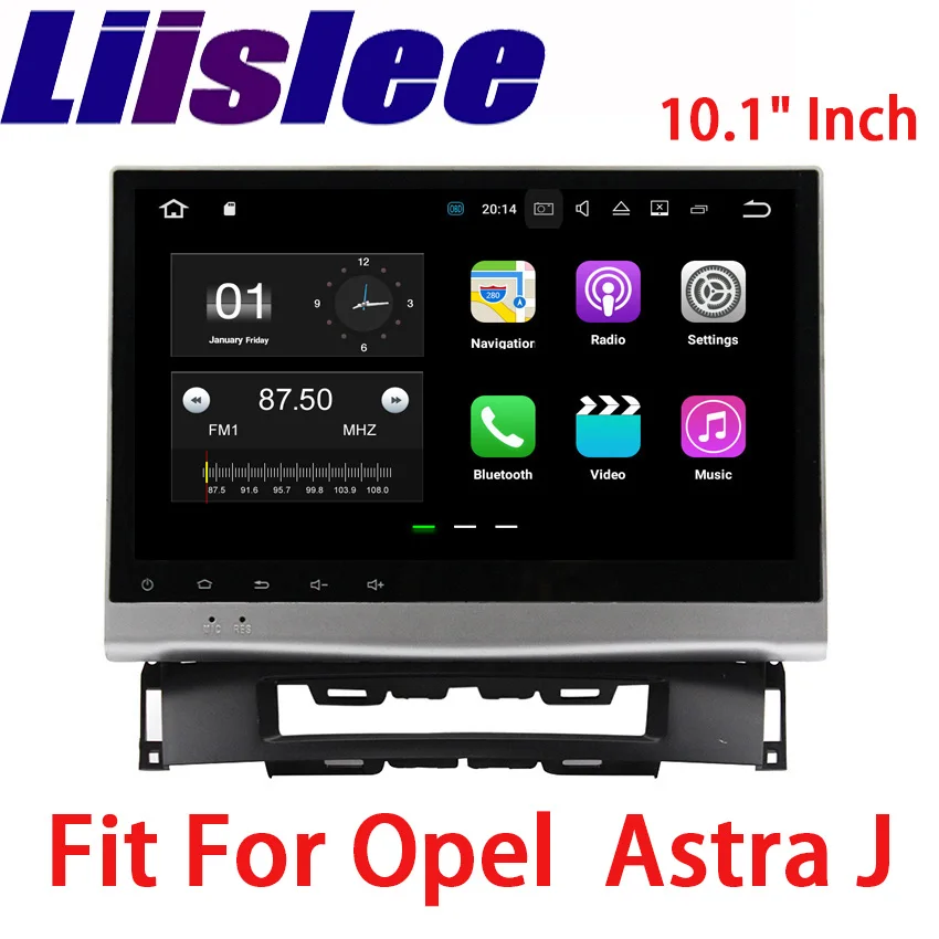 Liislee 2 din Автомобильный навигатор GPS для Opel Astra J 2009 ~ 2014 Android большой экран стерео