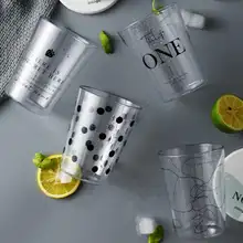 Бытовой Небьющийся пластиковый сок высокий стакан Bpa-Free Пивной Напиток чашка кофе чашка домашняя кухня напитки чашки чай чашка Kubek N