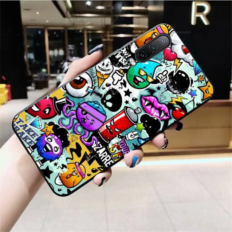 CUTEWANAN Doodle Graffiti Bling Dễ Thương Ốp Lưng điện thoại Huawei P40 P30 P20 Lite Pro Giao Phối 20 Pro P Thông Minh 2019 thủ silicone case for huawei phone Cases For Huawei