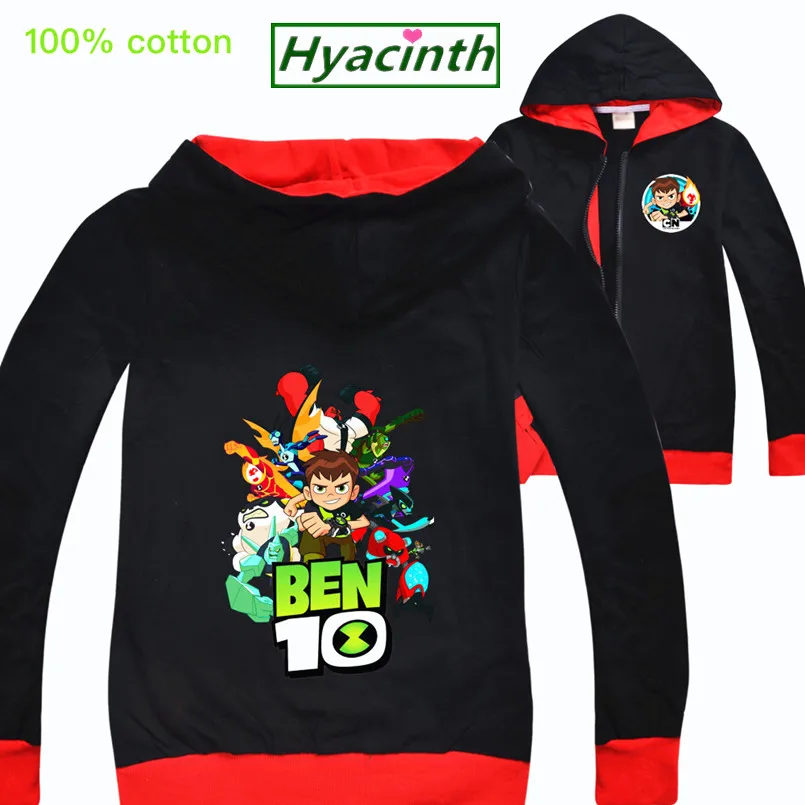 Футболка Ben 10 Детская куртка хлопковая одежда для маленьких мальчиков свитер для девочек, одежда детская куртка для девочек худи в форме монстра, Рождественский Костюм